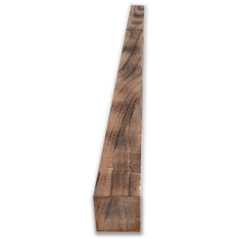 KIT da 10 pezzi - Travetto In LEGNO CountryWood – trattato con metodo Yakisugi CALICO Light Burn - misura 4x4x220 cm