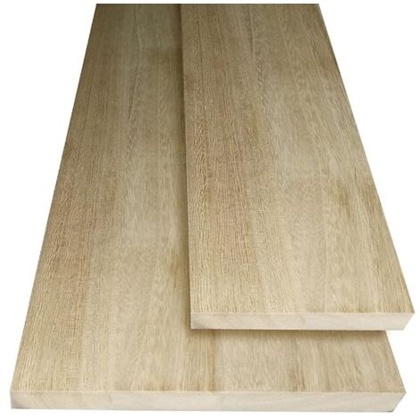 KIT da 10 pezzi - TAVOLA In LEGNO LAMELLARE MONO-STRATO - Levigato - Light Wood - Alluminio Vegetale - misura 20x2x203 cm (1/3)