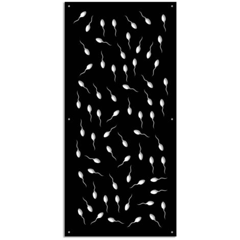 MAYBE LIFE - Pannello in PVC traforato - Parasole - Misura: 50x150 cm - Colore: nero