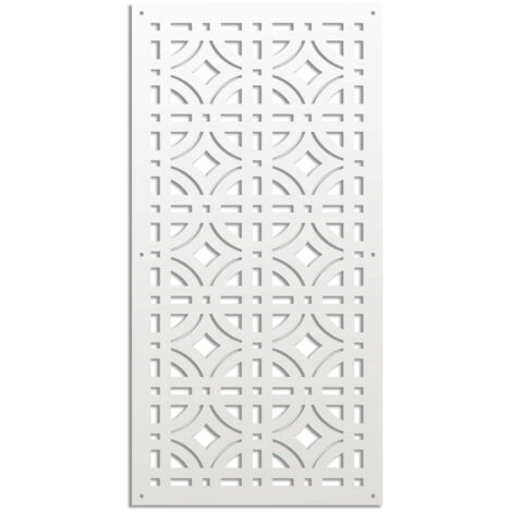 BELLATOR - Pannello in PVC traforato - Parasole - Colore: bianco - Misura: 50x150 cm