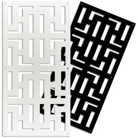 NO WAY - Pannello in PVC traforato - Parasole - Misura: 50x150 cm - Colore: bianco