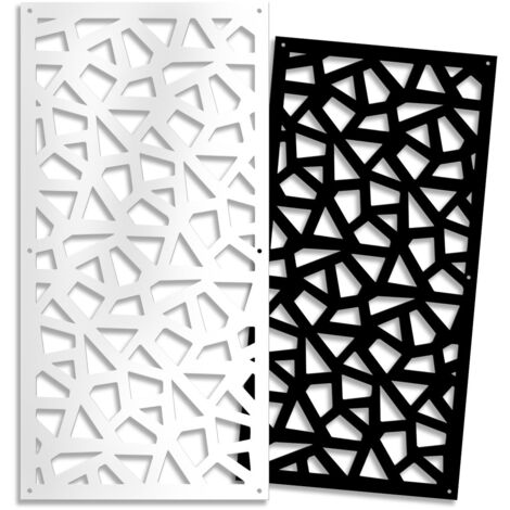 SEGMENTI - Pannello in PVC traforato - Parasole - Misura: 50x150 cm - Colore: bianco