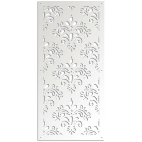 DAMASCO - Pannello in PVC traforato - Parasole - Colore: bianco - Misura: 50x150 cm