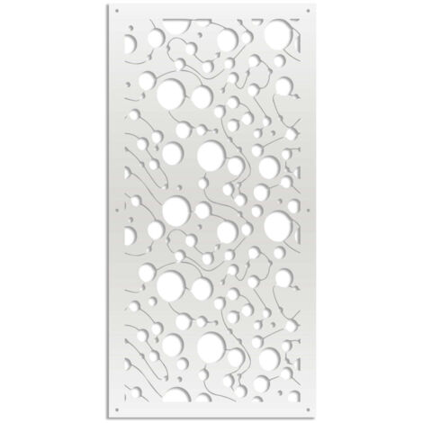 BAKTERIA- Pannello in PVC traforato - Parasole - Misura: 50x150 cm - Colore: bianco