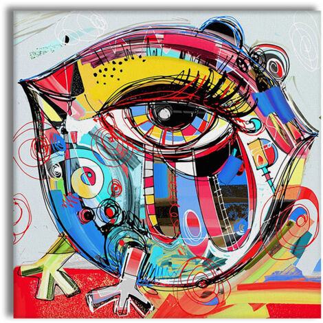 Look At Me - Quadro Canvas Contemporaneo su telaio in legno - Misura: 80x80 cm (1/3)