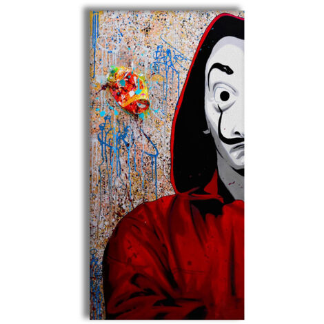 Papel - Quadro Canvas Contemporaneo su telaio in legno - Misura: 50x100 cm (1/3)