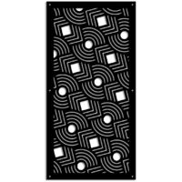 AIM - Pannello in PVC traforato - Parasole - Misura: 98x198 cm - Colore: nero