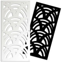 MAORI - Pannello in PVC traforato - Parasole - Misura: 73x148 cm - Colore: bianco