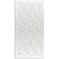 DAISY - Pannello in PVC traforato - Parasole - Misura: 73x148 cm - Colore: bianco
