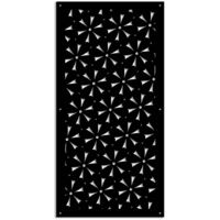 DAISY - Pannello in PVC traforato - Parasole - Misura: 98x198 cm - Colore: nero