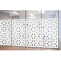 RAILING - Pannello in PVC traforato - Parasole - Misura: 47x94 cm - Colore: bianco