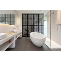 COOKING - Pannello in PVC traforato - Parasole - Misura: 98x198 cm - Colore: nero