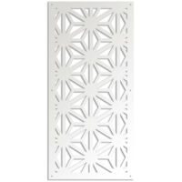 RADIANT - Pannello in PVC traforato - Parasole - Misura: 98x198 cm - Colore: bianco