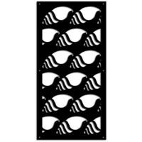 HERMITCRAB - Pannello in PVC traforato - Parasole - Misura: 73x148 cm - Colore: nero