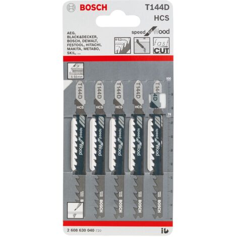 Bosch Stichsägeblätter Stichsägeblatt für Pendelhubstichsäge Holz Metal uvm 2608630040 Holz