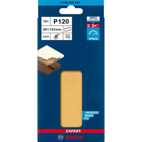 Bosch Accessories EXPERT C470 2608900881 Schwingschleifpapier gelocht Körnung (num) 120  (L x B) 133 (1/5)