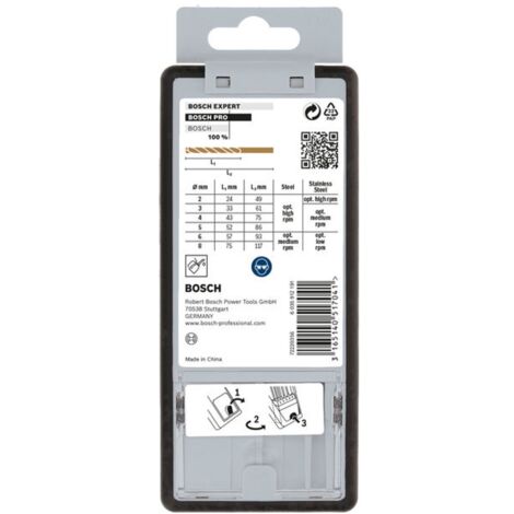 Bosch PRO Stainless Steel HSS-Co Set,6St - 2607019924