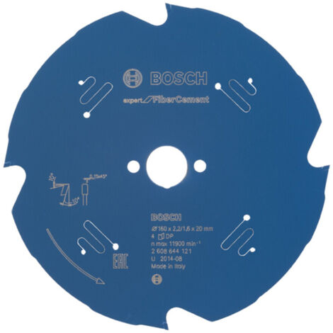 Bosch Accessories Expert for Fiber Cement 2608644121 Kreissägeblatt 160 x 20 x 1.6 mm Zähneanzahl: 4