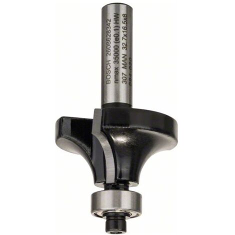 Abrundfräser 8 mm R1 10 mm L 165 mm G 57 mm BOSCH 2608628342