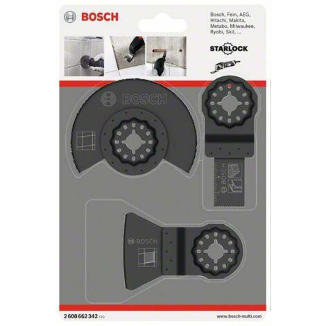 Set mit 3 Keramikklingen für Fliesen BOSCH - 2608662342
