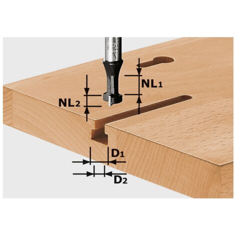 Festool – T-Nutfräser HW S8 D10,5 für Massivholz – Sauberer Schnitt ohne Splitter – 491035 (1/4)