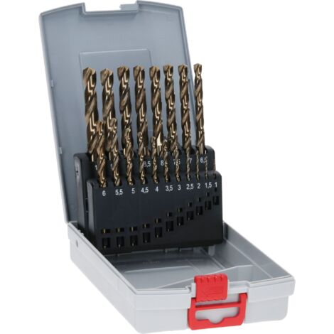 Bosch ProBox Metallbohrer-Set HSS-Co, DIN 338 19 tlg 1,0 - 10,0 mm für Edelstahl