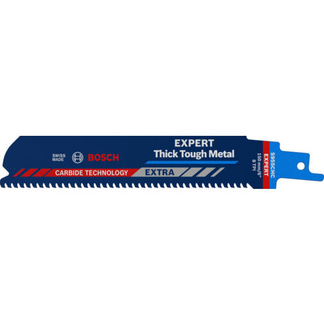 Bosch Accessories 2608900365 EXPERT ‘Thick Tough Metal’ S 955 CHC Säbelsägeblatt, 1 Stück Sägeblatt-