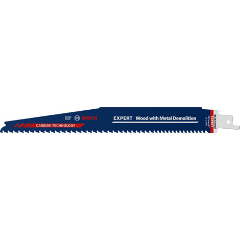 1 Expert Carbide Säbelsägeblatt Abbruch Holz und Metall S 1167 XHM - 225 mm - BOSCH - 2608900398