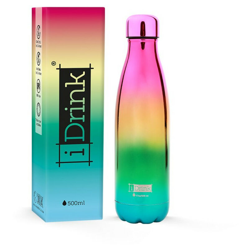 I-total Bottiglia Termica 500ml Metallic Arcobaleno