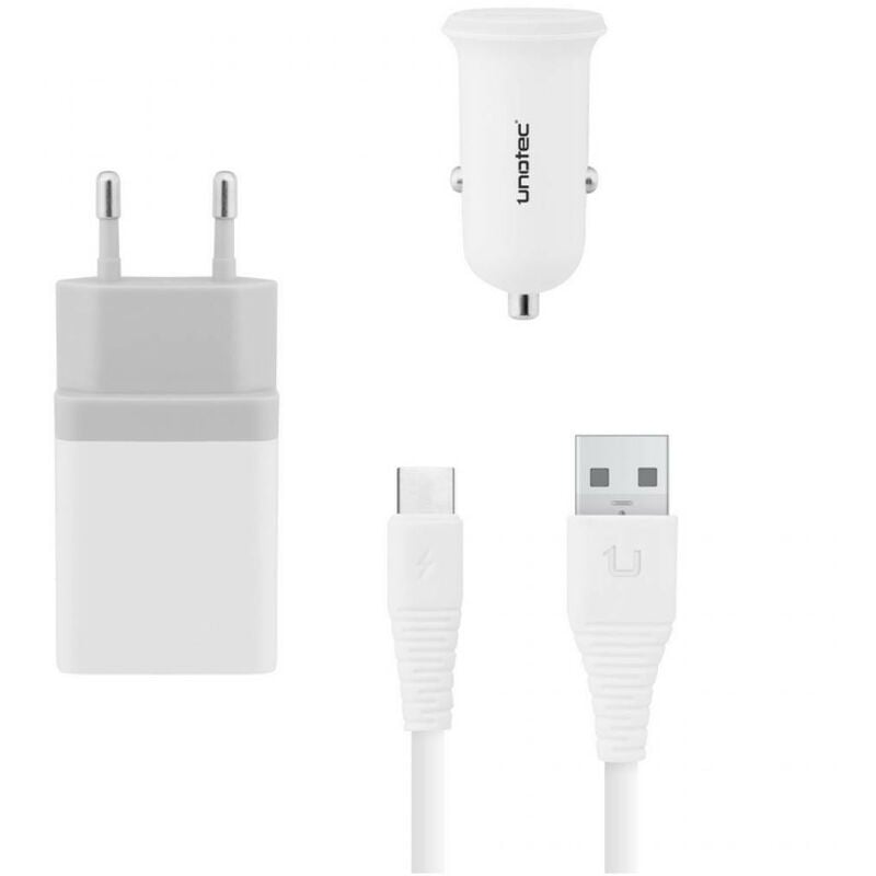 SDOPPIATORE ADATTATORE 3IN1 PRESA ACCENDISIGARI AUTO+2PORTE USB C-3A33