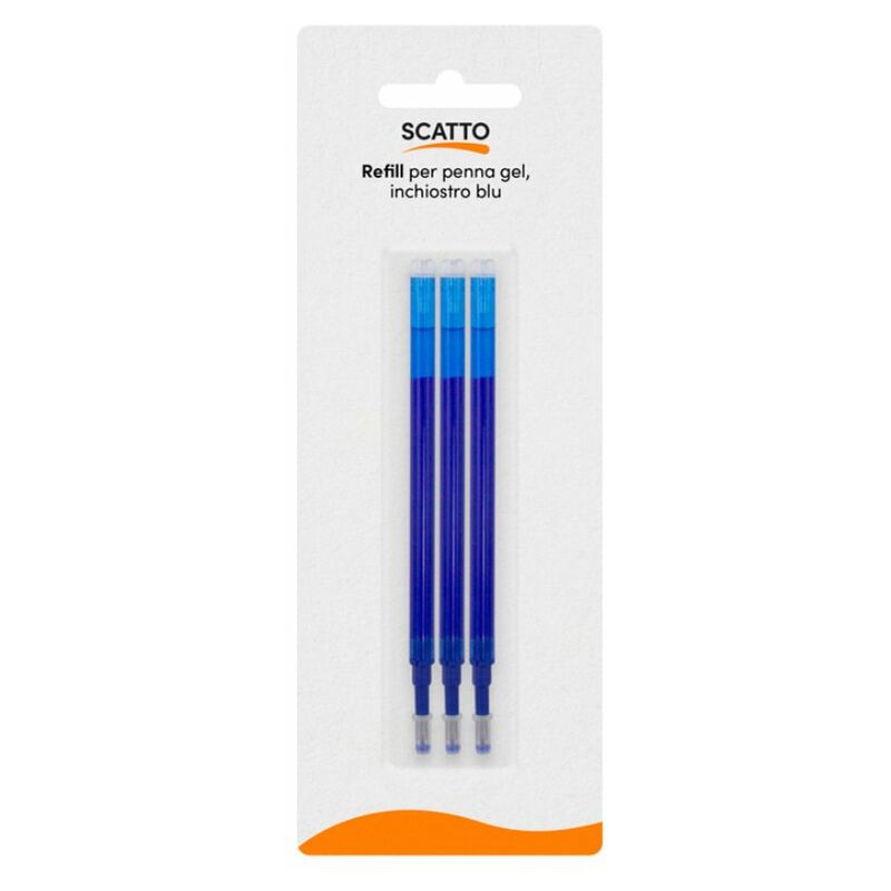 Refill penne punta fine gel blu