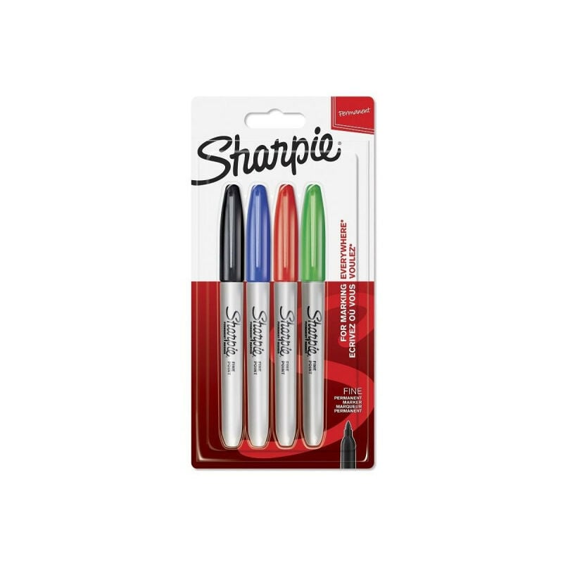 Marcatori Sharpie assortiti blister 4 pezzi