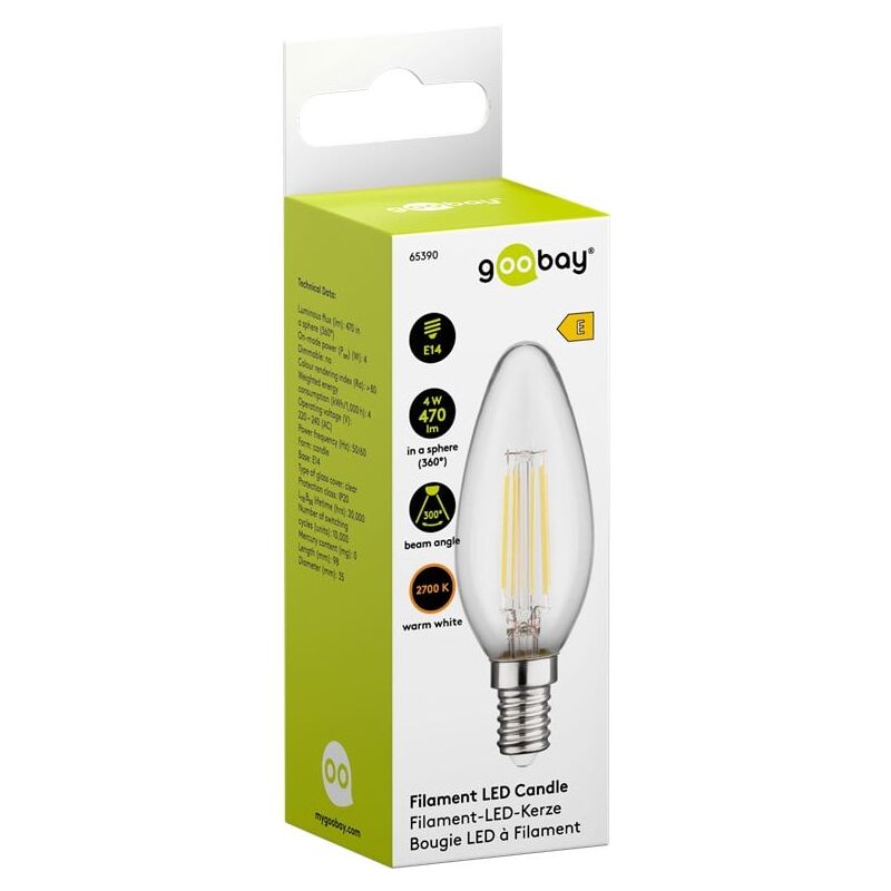 Lampadina LED SMART Ledvance E14 4.9W 470Lm 2700K 180º IP20 Dimmerabile