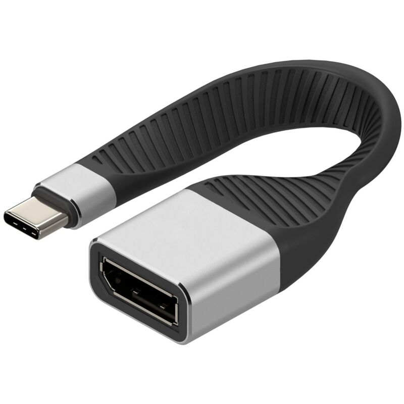 Cavo Corto Piatto USB-C&trade Maschio a Displayport Femmina FPC 13,1 cm