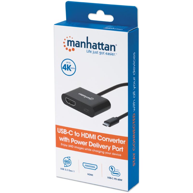 Adattatore Convertitore USB-C&trade Maschio HDMI Femmina con Power Delivery