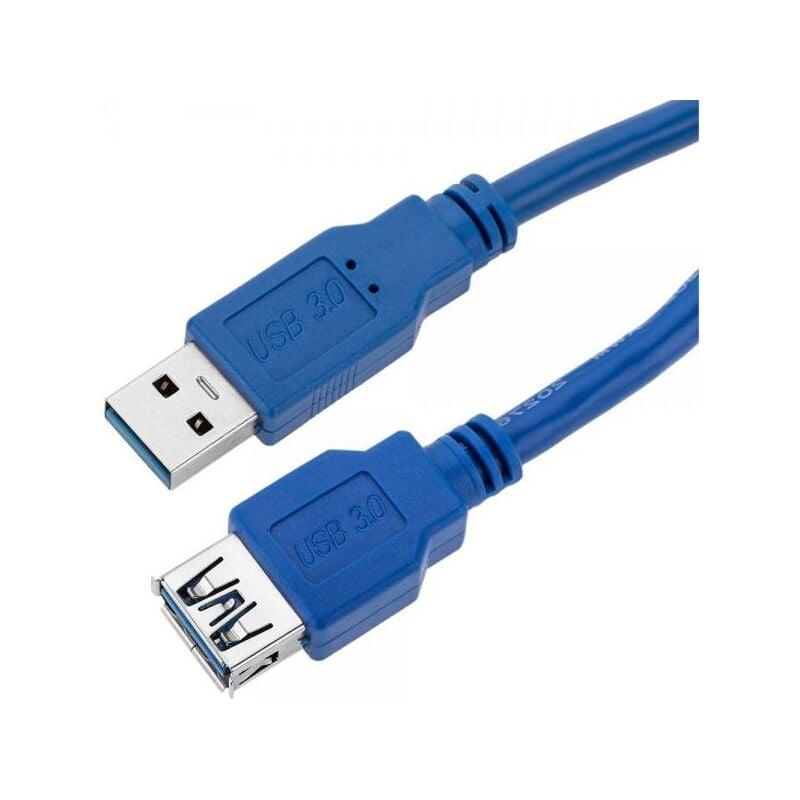 Cavo Prolunga USB 3.0 Superspeed A maschio/A femmina 2m Blu - TECHLY - ICOC  U3-AA-20-EX