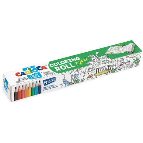 Kit colori Carioca 42978 CREATE & COLOR Jungle Coloring Roll