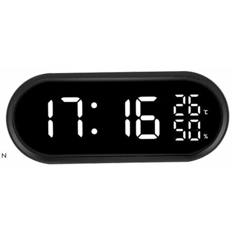 Trade Shop - Sveglia Orologio Bt506 Specchio Radiosveglia Digitale Lcd Led  Bluetooth Aux Usb