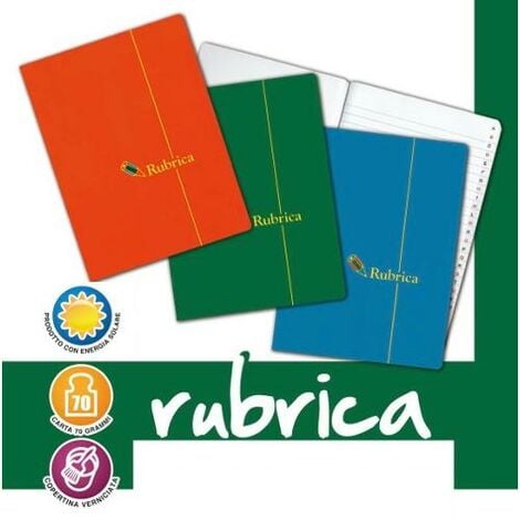 Rubrica Blasetti 1386 Quaderno A5 Assortito