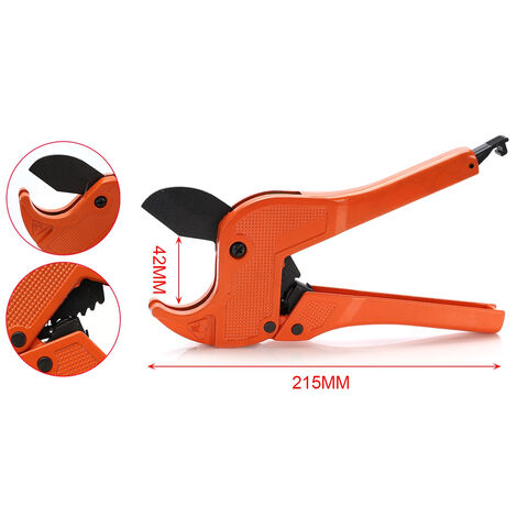 Pinza Taglia Tubi A Cricchetto Tronchese Tubo PVC 42 MM - Foto 4