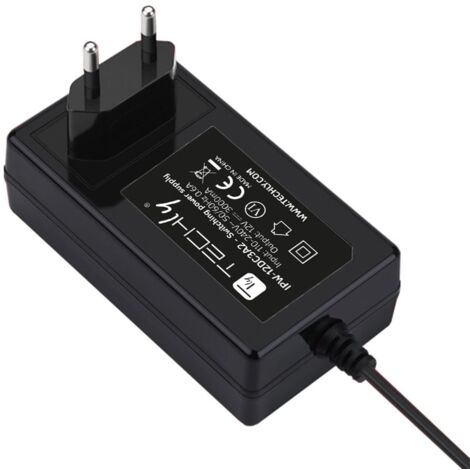 Alimentatore Switching 12V 3000mA Plug 5.5 x 2.5 mm Nero