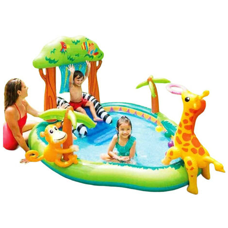 Piscina gonfiabile playcenter giungla Intex per bambini 216x188x124 cm -  57155