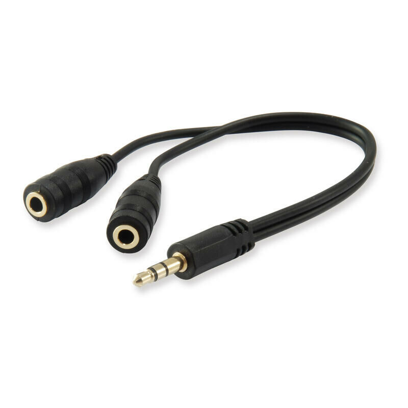 Cable jack 3.5 macho estereo / jack 6.3 hembra estereo - 0.20m >  audio/video (conectores/cables) > video y audio > cable jack > jack