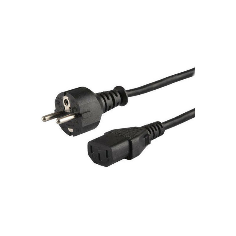 Cable de alimentación de 1,5 m, 1,5mm, tipo F Schuko, enchufe IEC C13, para