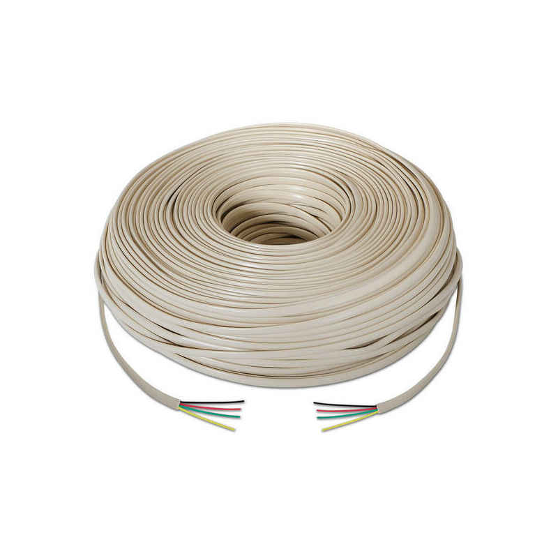 Cable Espiral de Teléfono 1.8 metros Beige