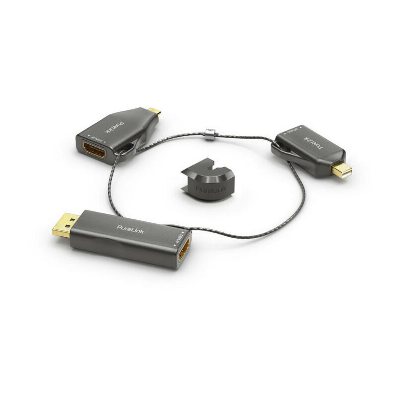 Purelink multi adaptador - 6x hdmi - minidp / dp / usb-c / mini hdmi /  micro hdmi / dvi