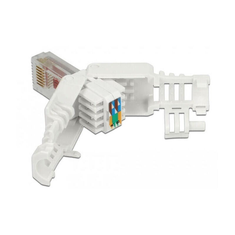 Pack 6 unidades conectores RJ45 Cat.6 FTP macho sin herramientas