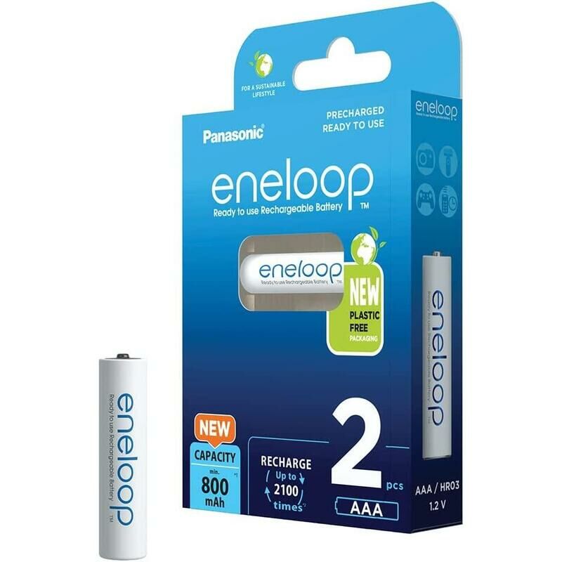  Panasonic Eneloop - Paquete de 8 baterías recargables
