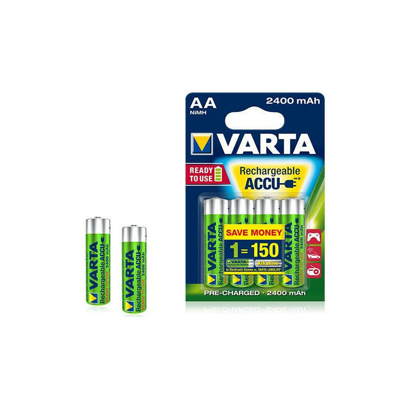 Varta Pack Cargador de Pilas AA/AAA 9V + 4 Pilas Recargables AA