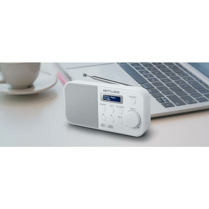 Altavoz Bluetooth portátil 2x 10W con radio FM (Blanco) - Blow